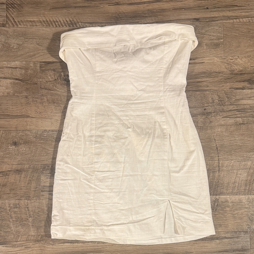 Vici White Strapless Dress - Size L